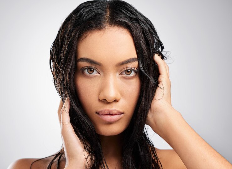Hair strands showing strengthened and nourished hair from Botox treatment