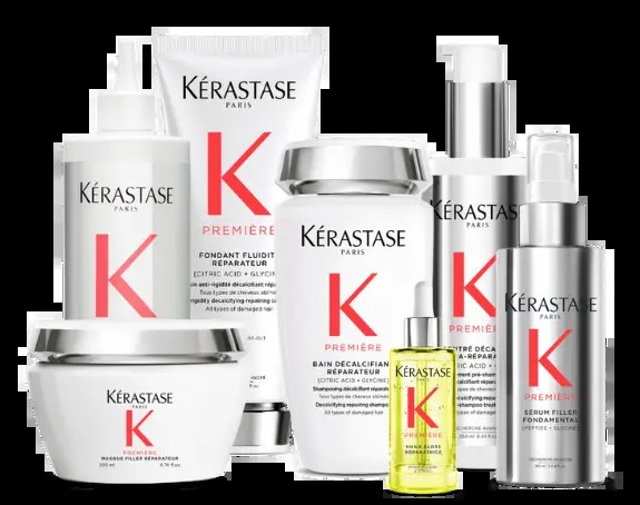 The Kérastase Première range of premium hair care products used at Hāste Urban Hair Spa
