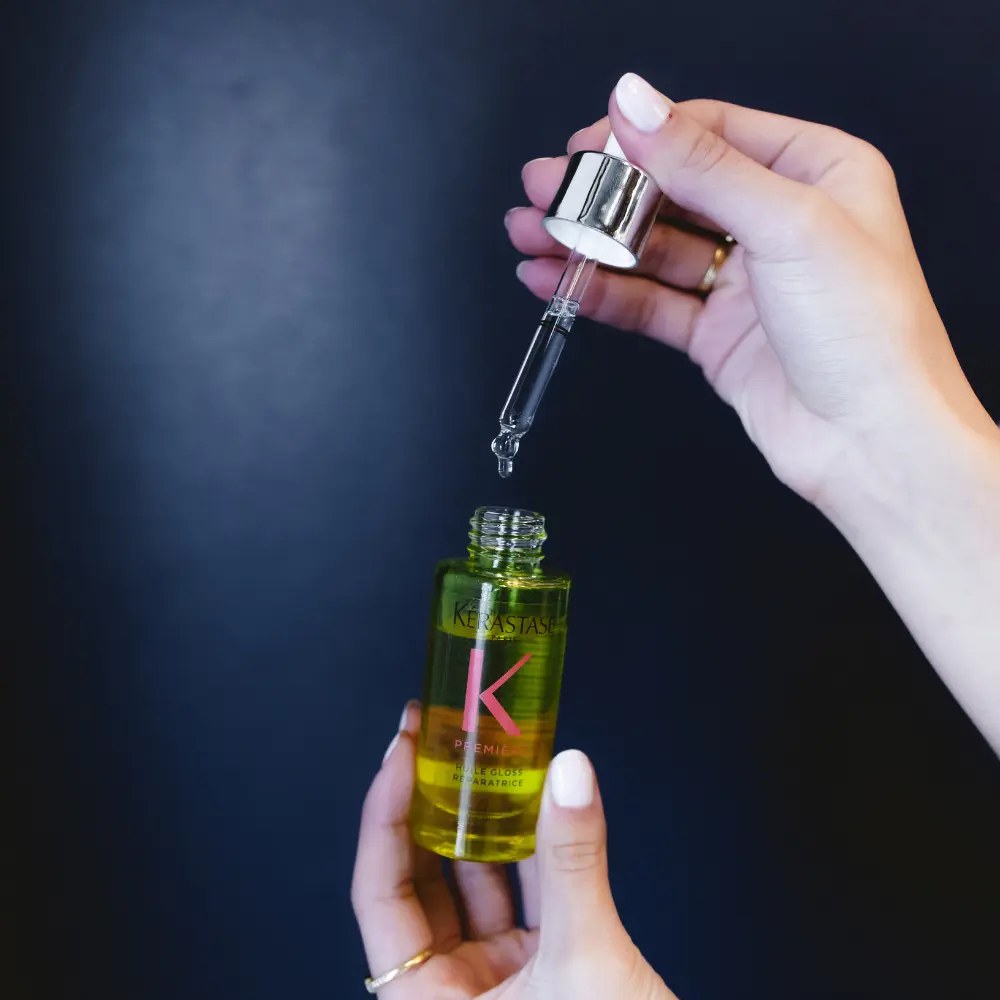 Steam treatment being applied to a client's hair at Hāste Urban Hair Spa