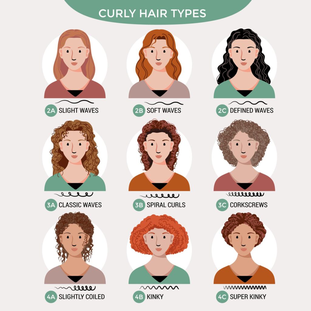 Cutting Curly Hair: Step-by-Step Guide for All Curl Types 1 curly hair type