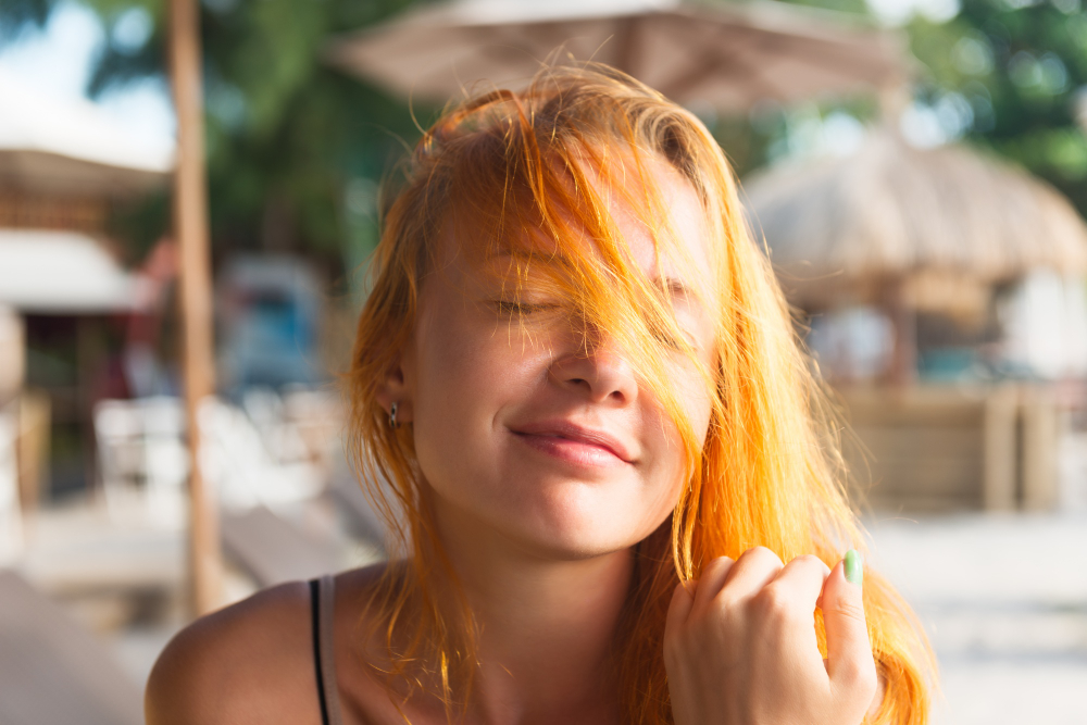 sun damaged hair