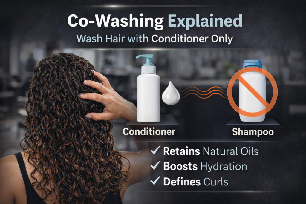 co-washing hair