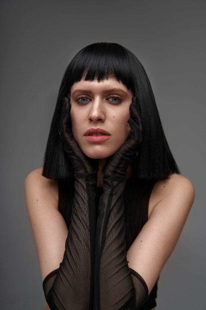 glass hair look