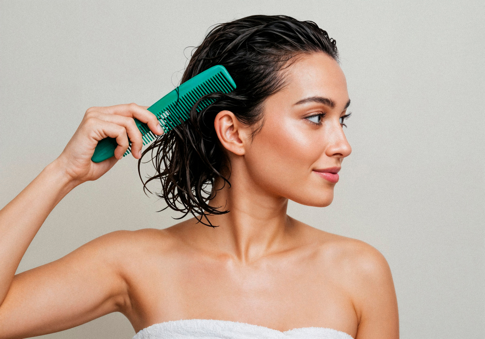 Hard Water Hair Damage: Causes & Signs You Need to Know 1 mineral buildup on hair from hard water