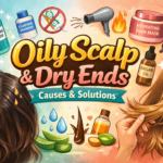 oily scalp and dry ends
