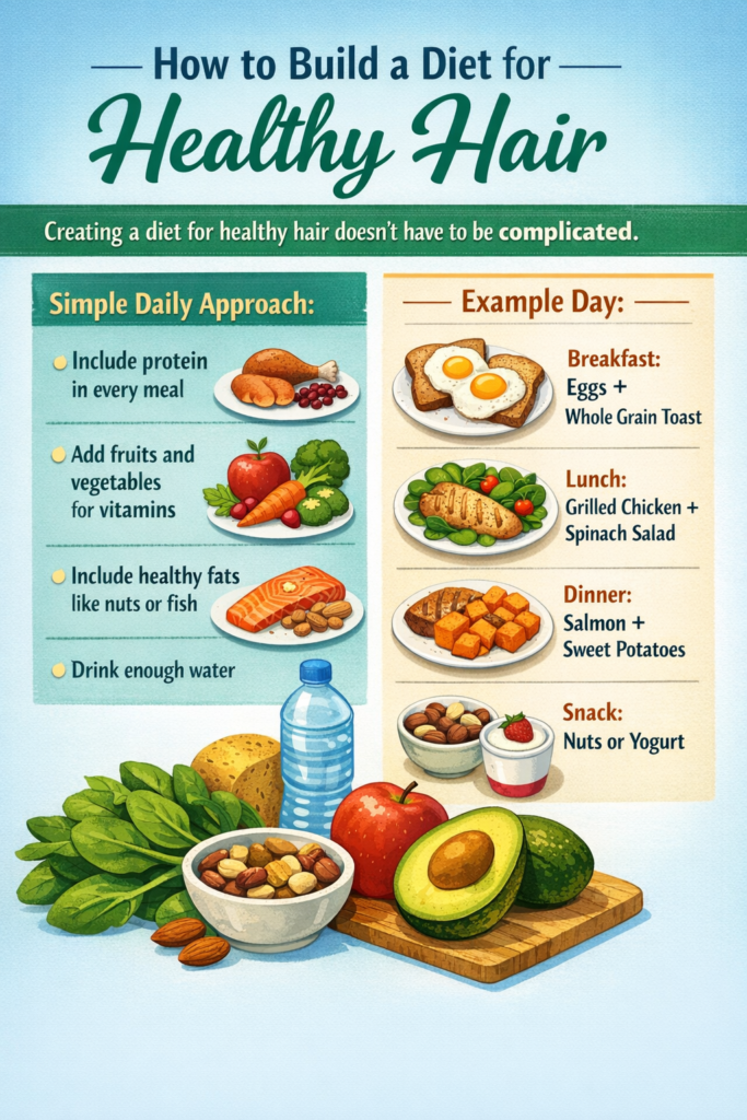 15 Best Foods For Healthy Hair (Stronger, Thicker & Shinier) 11 building a diet for healthy hair